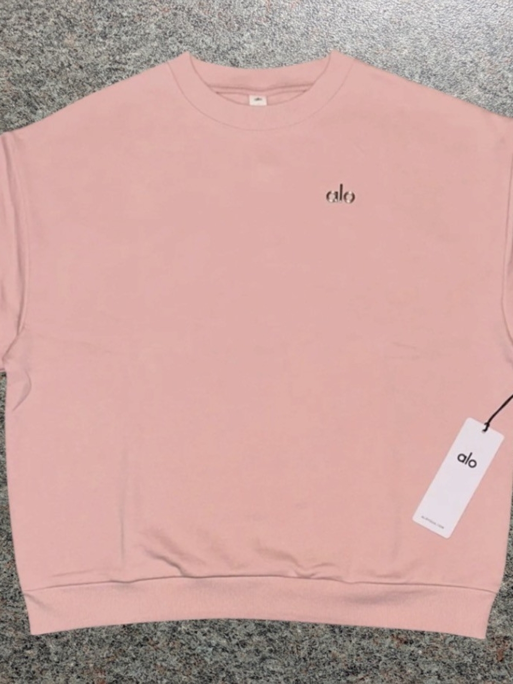 ALO Yoga Women's Pink Crewneck Sweatshirt MSRP $118